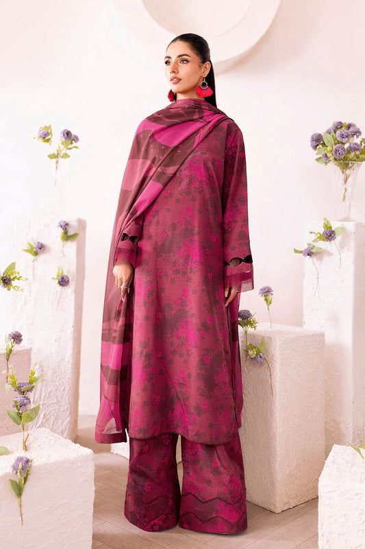 AFSANAH ‘Basics’ | Digital Print Raw Silk 3pc Readymade Trendy Womenswear | AR-205