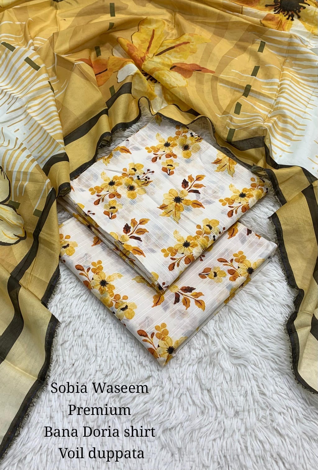 Yellow Silk Two Pieces Suit unstitch