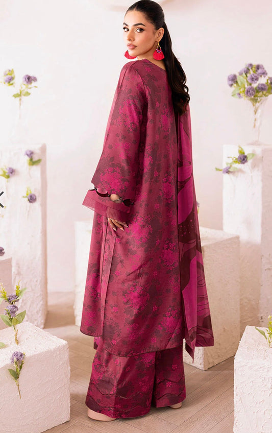 AFSANAH ‘Basics’ | Digital Print Raw Silk 3pc Readymade Trendy Womenswear | AR-205